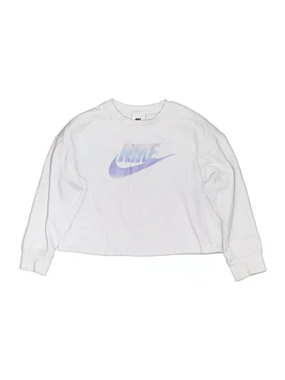 Pre-owned Nike Kids' Sweatshirt In White