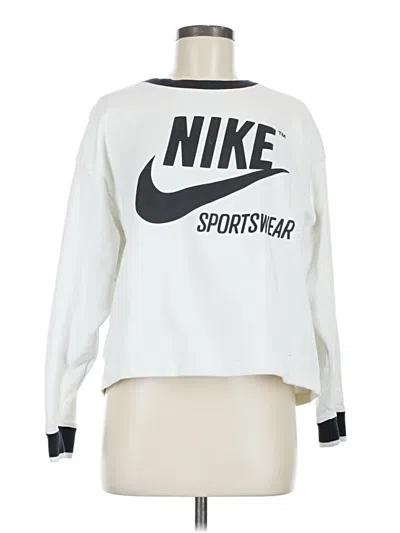Pre-owned Nike Sweatshirt In White