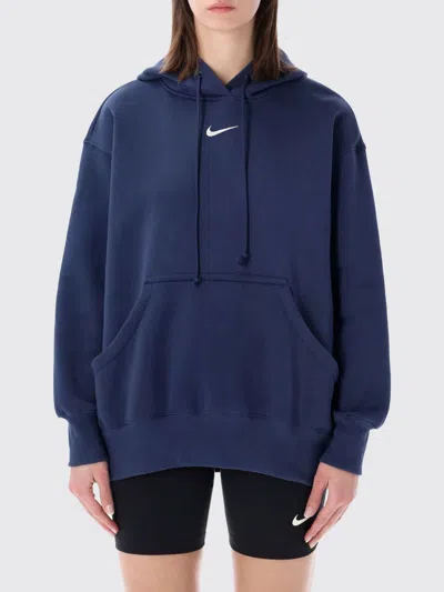 Nike Sweatshirt Woman  In Blue