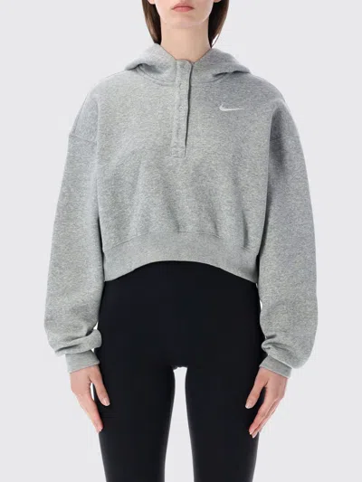 Nike Sweatshirt Woman  In Gray
