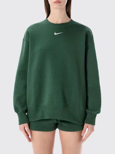 Nike Sweatshirt Woman  In Green