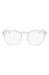 Nike Swerve 51mm Round Blue Light Blocking Reading Glasses In White