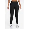 Nike Swift Dri-fit Mid Rise Running Pants In Black