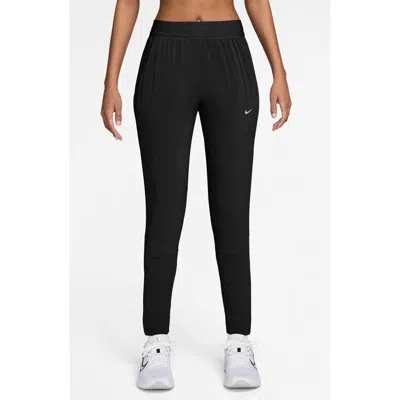 Nike Swift Dri-fit Mid Rise Running Pants In Black