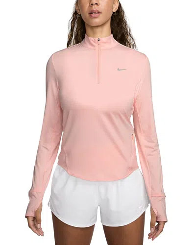 NIKE SWIFT DRI FIT MOCK NECK HALF ZIP TOP
