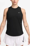 Nike Women's Swift Dri-fit Running Tank Top In Black/reflective Silv