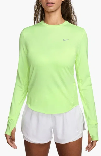 Nike Swift Dri-fit Uv Running Top In Green