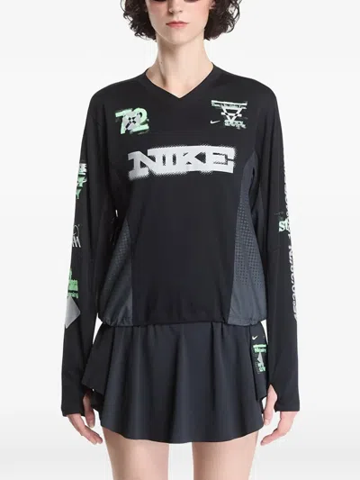 Nike Swift Dri-fit Long-sleeve T-shirt In Black
