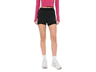 Nike Swift Dri-fit Mid-rise 2-in-1 Running Shorts In Black