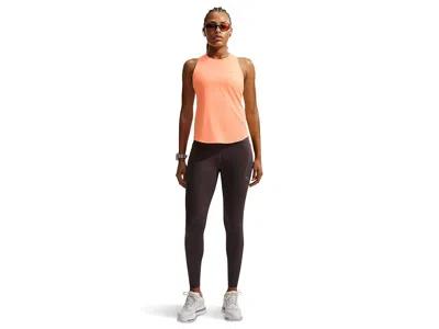 Nike Swift Dri-fit Running Tank Top In Orange