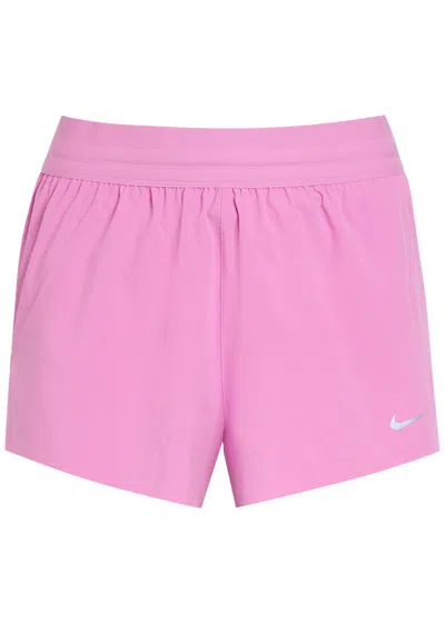 Nike Swift Dri-fit Uv Stretch-jersey Running Shorts In Pink