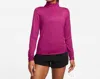 Nike Swift Element Quarter Zip Top In Pink