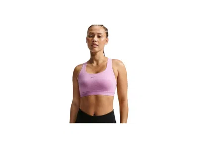 Nike Swift High-support Lightly Lined Sports Bra In Purple