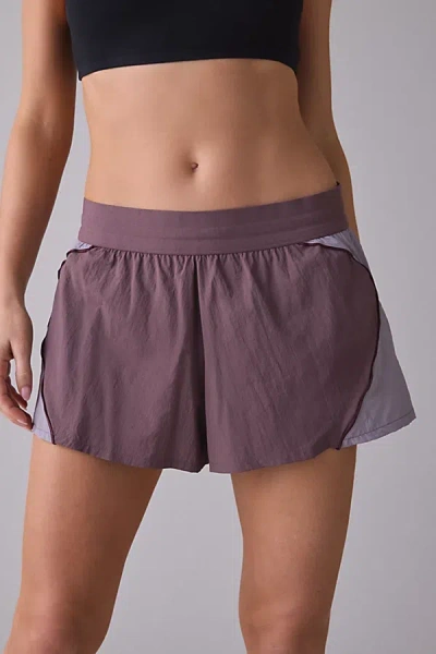 Nike Swift Repel High-waisted Lined Running Short In Tattoo/light Violet Ore/burgundy Crush, Women's At U In Purple