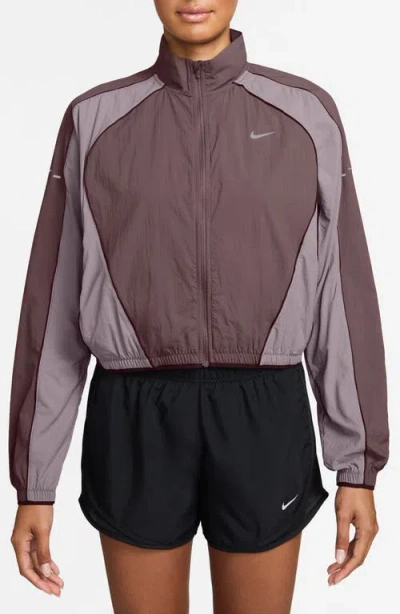 Nike Swift Uv Repel Running Jacket In Brown