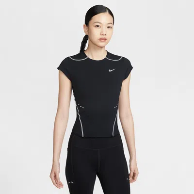Nike Swift Women's Dri-fit Adv Running Top With Reflective Design Accents In Black