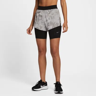 Nike Swift Women's Mid-rise 2-in-1 Running Shorts With Reflective Design Accents