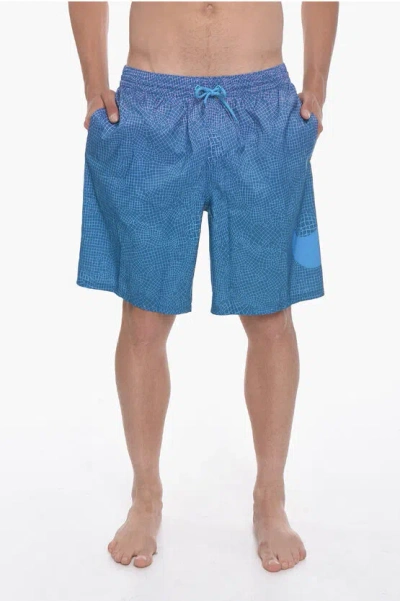 Nike Swim 2 Pockets Grid Swoosh Swim Shorts