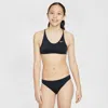 Nike Swim Big Kids' (girls') Lace-up Bikini Set In Black