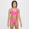 Nike Swim Big Kids' (girls') Lace-up Bikini Set In Pink