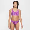 Nike Swim Big Kids' (girls') Lace-up Bikini Set In Purple