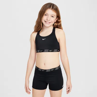 Nike Swim Big Kids' (girls') Racerback Bikini And Shorts Set In Black