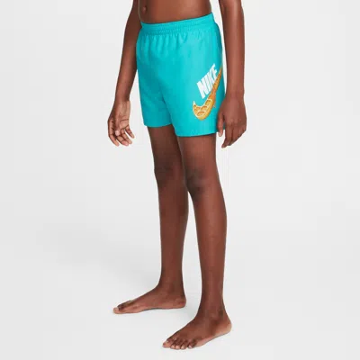 Nike Swim Breaker Big Kids' (boys') 4" Brief-lined Volley Shorts In Green