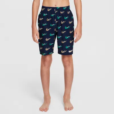 Nike Swim Breaker Big Kids' (boys') 7" Brief-lined Volley Shorts In Blue