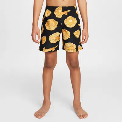 Nike Swim Breaker Little Kids' " Brief-lined Volley Shorts In Black