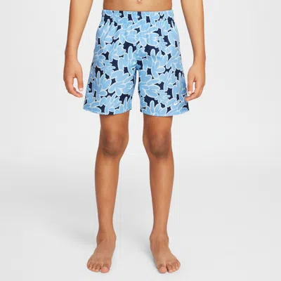 Nike Swim Breaker Little Kids' 5" Brief-lined Volley Shorts In Blue