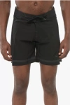 Nike Swim Engineered Solid Color Swim Shorts With Back Pocket In Black