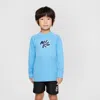 Nike Swim Hydroguard Little Kids' Long-sleeve Top In Blue