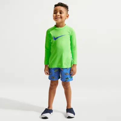Nike Swim Little Kids' (boys') Long Sleeve Top & Short Set In Multi