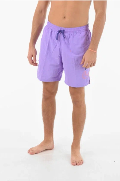 Nike Swim Logo Printed 2 Pockets Boxer Swimsuit In Multi