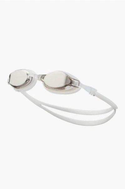 Nike Swim Mirrored Chrome Pool Goggles In Gray