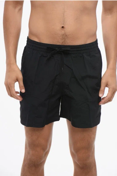 Nike Swim Nylon 5 Volley 3 Pockets Swim Shorts In Black
