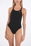 NIKE SWIM OPEN BACK ONE PIECE SWIMSUIT WITH LOGO-PRINT