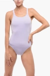 Nike Swim Open Back Solid Color Fastback One Piece Swimsuit