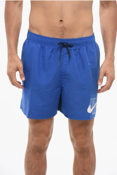 Nike Swim Solid Color 5 Volley 2 Pockets Swim Shorts In Blue