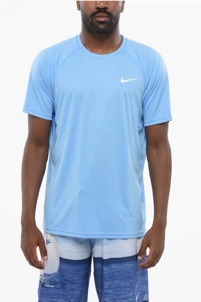Nike Swim Dri-fit T-shirt Mit Rundhalsausschnitt Unifarben Grösse M In Blue