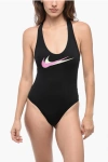 Nike Swim Solid Color One-piece Swimsuit With Crossed Straps