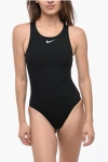 Nike Swim Solid Color One-piece Swimsuit With Zip Closure