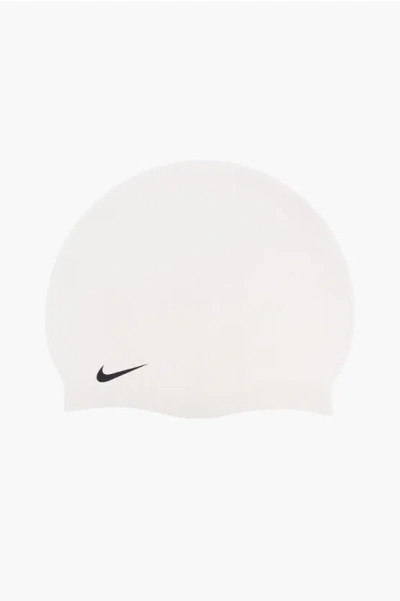 Nike Swim Solid Color Silicone Pool Cap In White