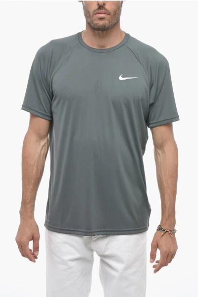 Nike Men's Short Sleeve Hydroguard Logo T-shirt In Iron Grey