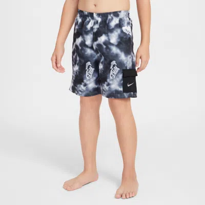 Nike Swim Voyage Big Kids' (boys') 7" Brief-lined Cargo Shorts In Grey