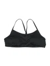 Nike Swimsuit Top Black Solid Pattern Swimwear In Black
