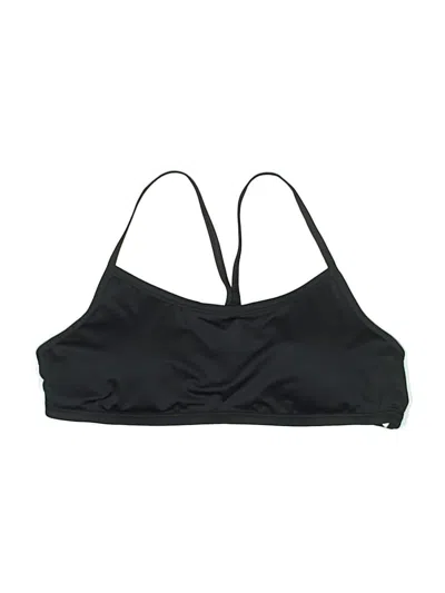 Nike Swimsuit Top Black Solid Pattern Swimwear