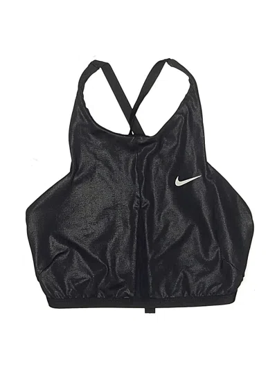 Pre-owned Nike Swimsuit Top Black Swimwear