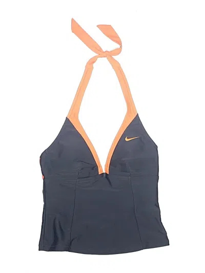 Pre-owned Nike Swimsuit Top Gray Swimwear