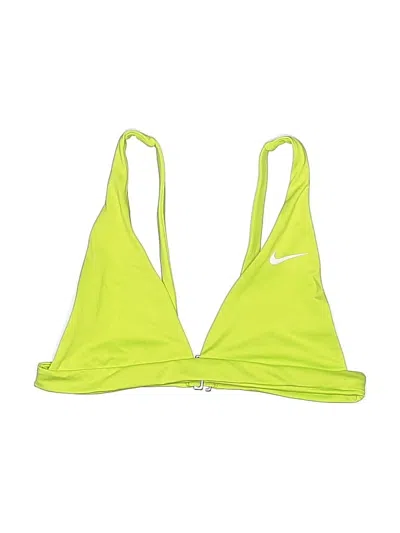 Pre-owned Nike Swimsuit Top Green Swimwear